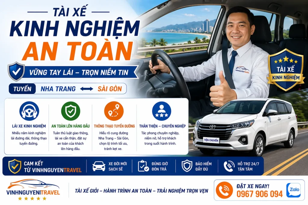 Tài xế vui vẻ nhiệt tình 