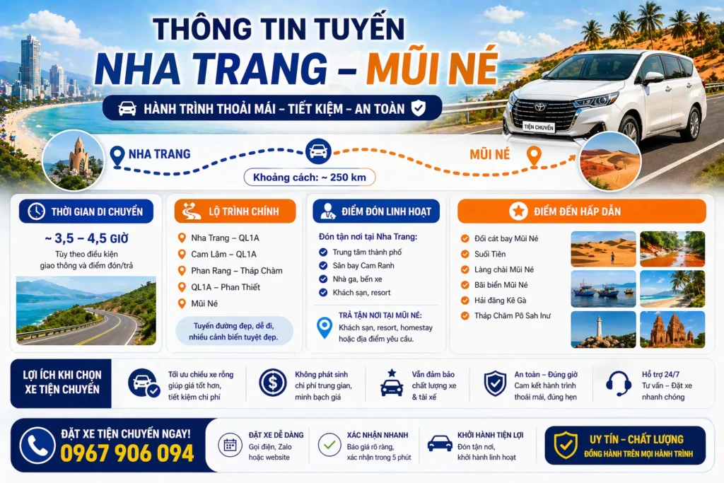 Lội trình chuyến Nha Trang _ Mũi Né