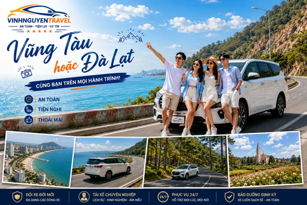 Dịch vụ thuê xe liên tỉnh phục vụ du lịch gia đình và nhóm bạn