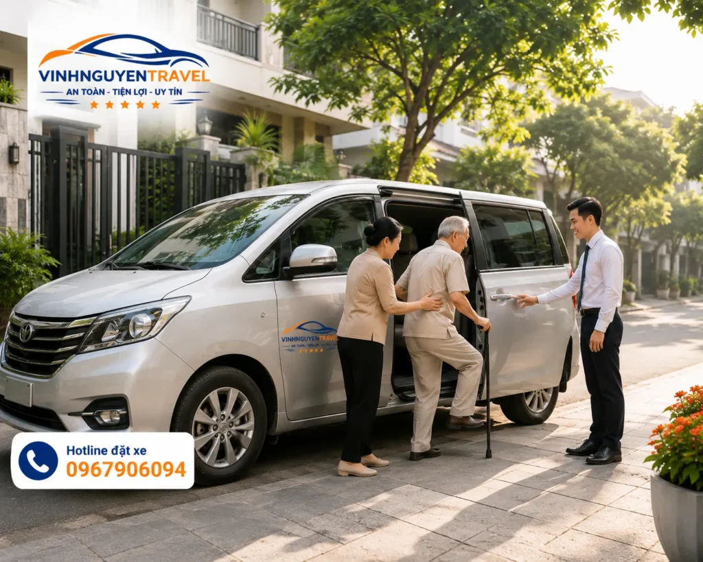 Dịch vụ đón tận nơi giúp khách hàng chủ động thời gian đi khám bệnh