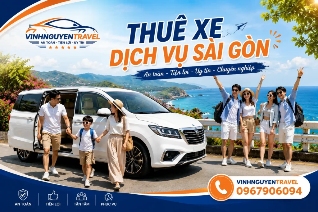 Thuê xe riêng giúp khách hàng chủ động lịch trình tham quan và nghỉ ngơi