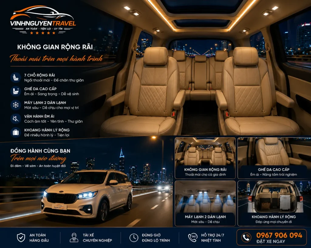 Dịch vụ thuê xe liên tỉnh đi miền Tây, miền Trung
