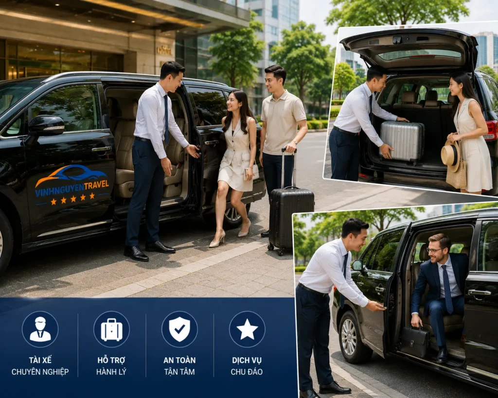 Hỗ trợ đưa đón tận nơi linh hoạt theo yêu cầu của khách hàng.