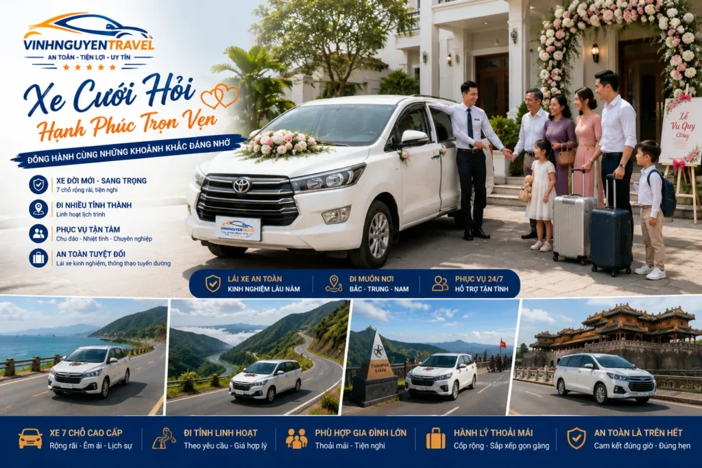 Thuê xe liên tỉnh linh hoạt theo lịch trình riêng của khách hàng